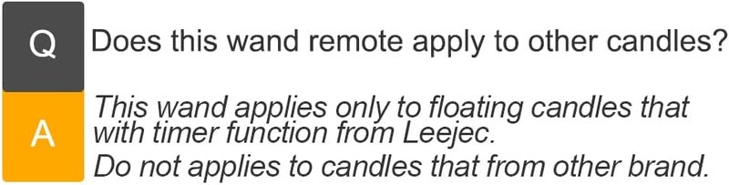 Leejec Floating Candle Wand Remote, Three Button Wand, Timer Version, for Floating Candles with Timer Function of The Same Brand Only - Image 3